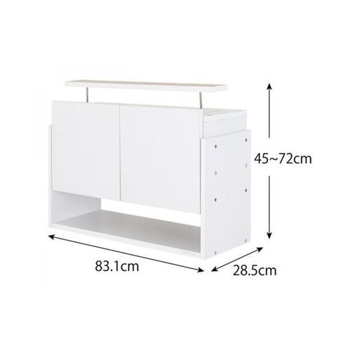 上置き 収納 ラック 上置き棚 上置き食器棚 キッチン収納 ダイニングボード ランドリー タオル収納 洗面所 サニタリー 脱衣所 突っ張り の通販はau Pay マーケット アットカグ