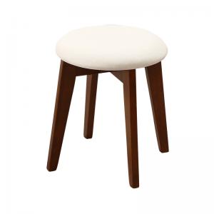 椅子 スツール おしゃれ 北欧 木製 アンティーク 安い チェア チェアー 腰掛け シンプル ( ブラック×ウォールナット1P ) 座面高45 ファブリック シートクッション 丸椅子 コンパクト 小さめ 西海岸 ヴィンテージ インダストリアル レトロ サーフ ブルックリン 