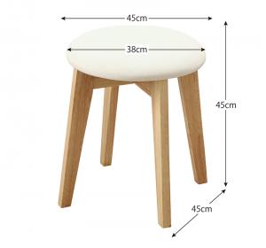 椅子 スツール おしゃれ 北欧 木製 アンティーク 安い チェア チェアー 腰掛け シンプル ( ブラック×ウォールナット1P ) 座面高45 ファブリック シートクッション 丸椅子 コンパクト 小さめ 西海岸 ヴィンテージ インダストリアル レトロ サーフ ブルックリン 