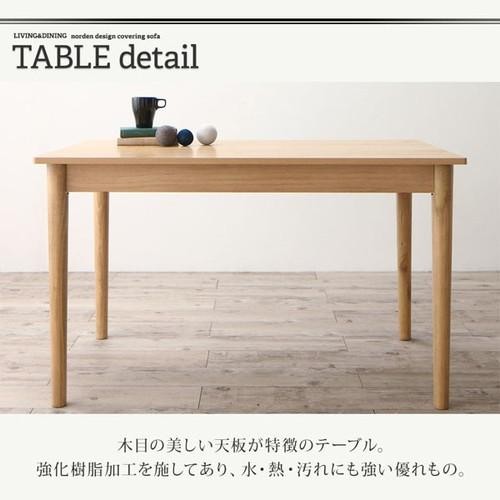 ダイニングテーブルセット 5人用 コーナーソファー L字 l型 ファミレス風 椅子 おしゃれ 安い 北欧 食卓 カウチ 4点 ( 机+2Pソファ1+右肘ソファ1+1Pソファ1 ) 幅115 デザイナーズ クール スタイリッシュ ミッドセンチュリー 高さ67 ロータイプ 低め パイン 木製_5