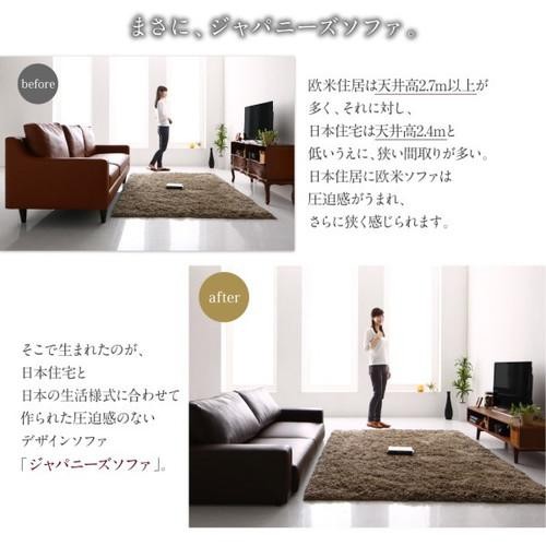 ローソファー 座椅子 低い 椅子 こたつ ソファー おしゃれ 安い 2.5人掛け レザー 革 合皮 ( ワイド肘 ハイバック ) 160cm 地べた 直置き モダン クール スタイリッシュ デザイナーズ 高級_4
