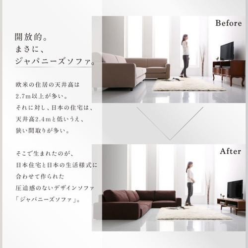コーナーソファー コーナーソファ ソファー L字 l型 おしゃれ 安い 北欧 4人掛け 四人掛け 4P オットマン付き スツール 足置き 椅子 ( ソファ&amp;オットマンセットロータイプ4P )_5