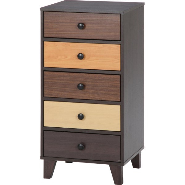タンス チェスト スリム 木製 グラデーション 【 引き出し 収納 シェルフ ラック 衣類収納 】【 送料無料 】