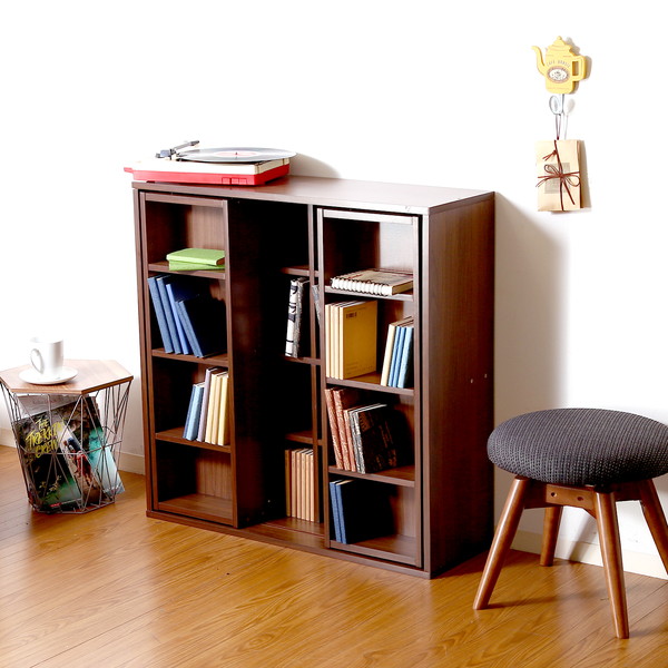 本棚 おしゃれ 北欧 安い 収納 整理 棚 ラック 大容量 子供 シェルフ 書棚 単行本 コミック 文庫本 漫画 マンガ cd dvd マガジンラック ブラウン 幅89 奥行29 高さ89の通販は 8,683円