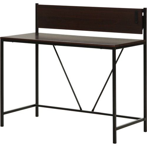 パソコンデスク 机 デスク PCデスク おしゃれ 激安 北欧 シンプル オフィス スリム ワイド ゲーミング ヴィンテージ ブラック オフィスデスク パソコンラック ワークデスク 事務机 約 幅105の通販は