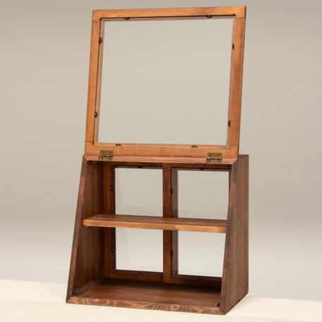 ガラスキャビネット アンティーク コレクションラック ガラスケース