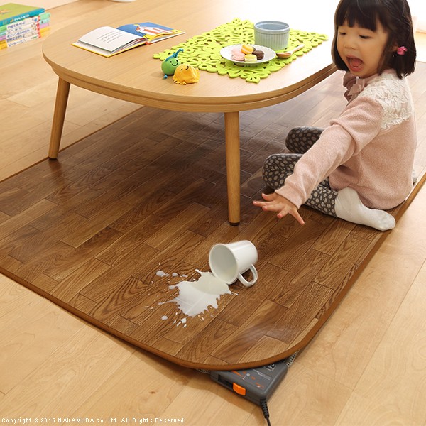 あす着 ホットカーペット 本体 カバー付き 上敷き セット フローリング調 ビニール 夏 防水 拭ける 安い 省エネ ペット 犬 猫 床マット 1.5畳 1人用 一人用 コンパクト ミニ 小さい 200×140 長方形 木目調 ブラウン ナチュラル ホワイト 白 足元 デスク下 テーブル下 椅子 あす着 ホットカーペット 本体 カバー付き 上敷き セット フローリング