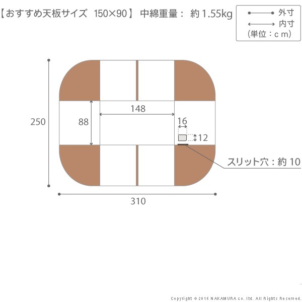 こたつ布団 単品 掛布団 掛け布団 ダイニングこたつ ハイタイプ 省スペース スリム すっきり 上掛け ダイニングテーブル 5尺 90×150 天板用 310×250 長方形 グレー チェック 格子柄 4人 5人 6人 ワイド 家族 大きい 大型 大判 ふかふか 軽量 毛布 綿100 北欧 暖かい 安い_2