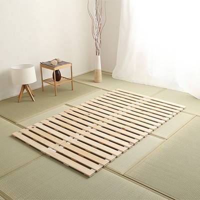 あす着 すのこベッド セミダブル 檜 桧 ひのき すのこマットのみ フレームなし 丸める 巻く ロールタイプ ロール式 折りたたみ 折り畳み 和室 畳 布団対応 床直置き 安い 激安 ローベッド ロータイプ 低い 省スペース 軽い 軽量 一人暮らし 除湿 カビ 完成品 組立不要 簡易