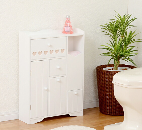 ランドリーチェスト スリム 38cm幅 4段 ホワイト ランドリーチェスト スリム 38cm幅 4段 ホワイト【代引不可】[21