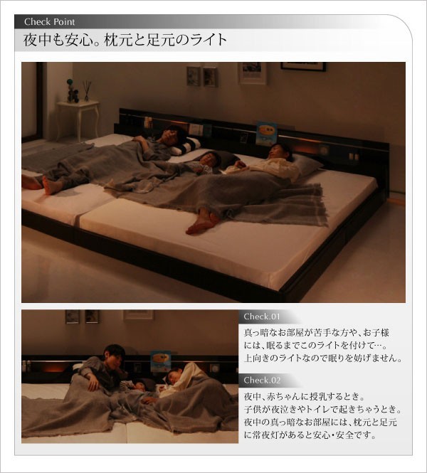 シングルベッド 一人暮らし マットレス付き ローベッド ロータイプ フロア 低床 低い 連結可 つなげる 宮 ヘッドボード 枕元 棚 ラック 携帯 ティッシュ メガネ リモコン 頭上 収納 照明 読書灯 ライト 電気 コンセント ゲーム スマホ 充電 ヴィンテージ モダン レトロ_5