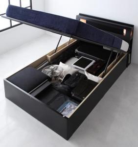 セミシングルベッド 一人暮らし コンパクト SS 小さい ミニ 省スペース マットレス付き 跳ね上げ式ベッド ガス圧 ベッド下 収納 大容量 宮 ヘッドボード 枕元 棚 ラック 携帯 ティッシュ メガネ リモコン 頭上 照明 読書灯 ライト コンセント スマホ 充電 ホテル モダン 高級の通販は 93,100円