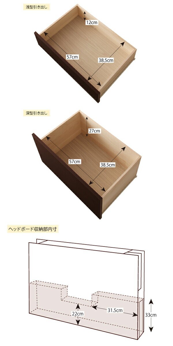 シングルベッド 一人暮らし マットレス付き チェストベッド ミドル ベッド下収納 引き出し付き 大容量 宮 ヘッドボード 枕元 棚 ラック 携帯 ティッシュ メガネ リモコン 頭上 収納 照明 読書灯 ライト 電気 コンセント ゲーム スマホ 充電 デザイナーズ ホテル モダン 高級_3