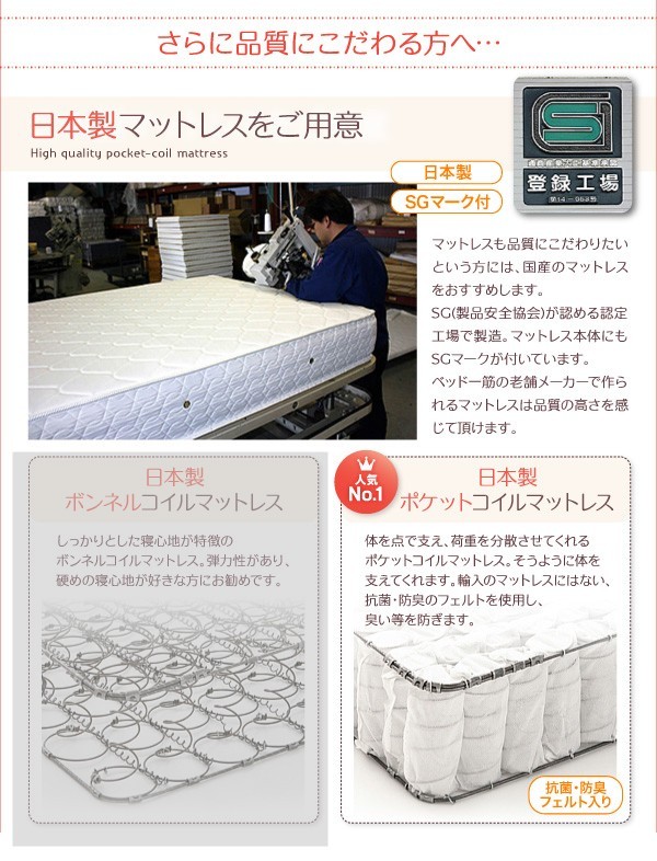 セミシングルベッド 一人暮らし コンパクト SS 小さい ミニ 省スペース マットレス付き ローベッド ロータイプ フロア 低床 低い 連結可 つなげる 宮 ヘッドボード 枕元 棚 携帯 メガネ リモコン 頭上 収納 照明 読書灯 ライト コンセント スマホ 充電 ヴィンテージ モダン_5
