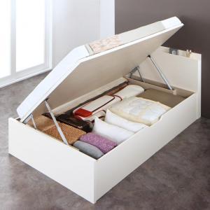 セミシングルベッド 一人暮らし コンパクト SS 小さい ミニ 省スペース マットレス付き 跳ね上げ式ベッド ガス圧 ベッド下 収納 大容量 宮 ヘッドボード 枕元 棚 ラック 携帯 ティッシュ メガネ リモコン 頭上 コンセント スマホ 充電 白 ホテル モダン 高級 ホワイトの通販は