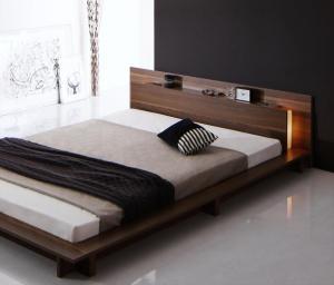 シングルベッド 一人暮らし マットレス付き ローベッド ロータイプ フロア 低床 低い 宮付き ヘッドボード 枕元 棚 ラック 携帯 ティッシュ メガネ リモコン 頭上 収納 照明 読書灯 ライト 電気 コンセント ゲーム スマホ 充電 デザイナーズ ホテル モダン 高級 メンズの通販は 31,600円