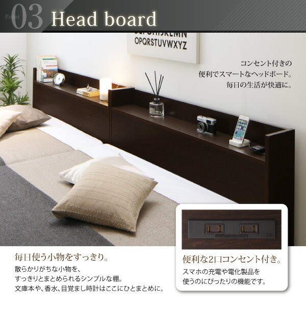 セミダブルベッド 一人暮らし SD フレーム ベッド下収納 収納 大容量 高い 床下収納スペース 全面収納 連結可 つなげる 宮 ヘッドボード 枕元 棚 ラック 携帯 ティッシュ メガネ リモコン 頭上 コンセント スマホ 充電 すのこ 通気性 除湿 カビ ヴィンテージ モダン レトロの通販は