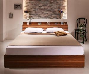 ダブルベッド 2人 マットレス付き チェストベッド ミドル ベッド下収納 引き出し付き 大容量 宮付き ヘッドボード 枕元 棚 ラック 携帯置き ティッシュ置き メガネ置き リモコン 頭上 収納 コンセント ゲーム ケーブル スマホ 充電 電気 ヴィンテージ メンズ モダン レトロ