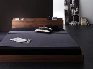 シングルベッド 一人暮らし マットレス付き ローベッド ロータイプ フロア 低床 低い 宮付き ヘッドボード 枕元 棚 ラック 携帯置き ティッシュ置き メガネ置き リモコン 頭上 収納 コンセント ゲーム ケーブル スマホ 充電 電気 デザイナーズ ホテル モダン 高級 メンズの通販は