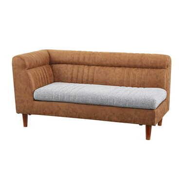 ソファー ソファ 2人掛け 長椅子 テレワーク 在宅 チェア 一人暮らし キャメル ブラウン 約 幅140 奥行71 高さ71 座面高42の通販は 41,369円