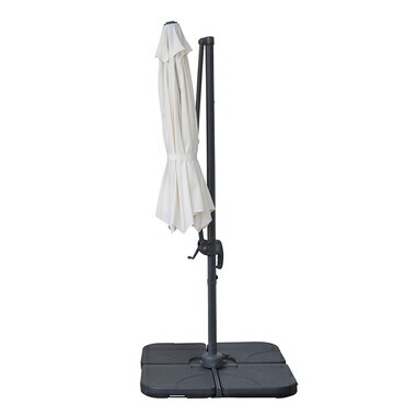 パラソル 庭 ガーデン おしゃれ 海 ビーチ 大型 大きい アウトドア テラス 日除け 日よけ サンシェード 日傘 重り別売り グリーン 緑 約 幅295 奥行360 高さ252