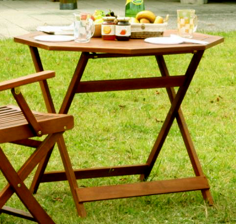 ガーデンテーブル テーブル カフェテーブル アウトドアテーブル BBQテーブル ガーデンファニチャー ガーデン ガーデン家具　バーベキュー　キャンプ　アウトドア　釣り ブラウン 茶色