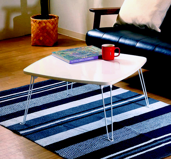 ローテーブル 折りたたみ ホワイト 白 サイドテーブル センターテーブル 送料無料 の通販はau Pay マーケット アットカグ