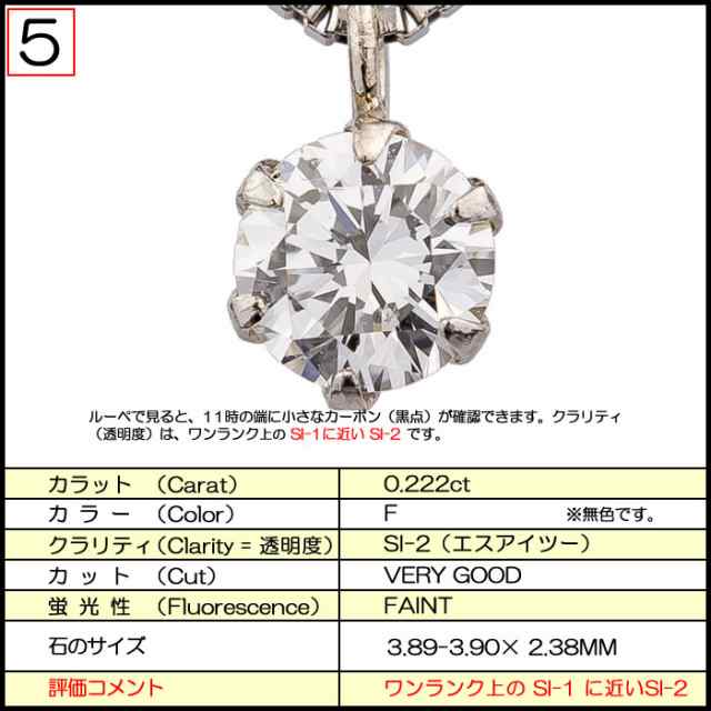 【新品】ダイヤモンド　ネックレス 一粒 0.2ct  プラチナ未使用