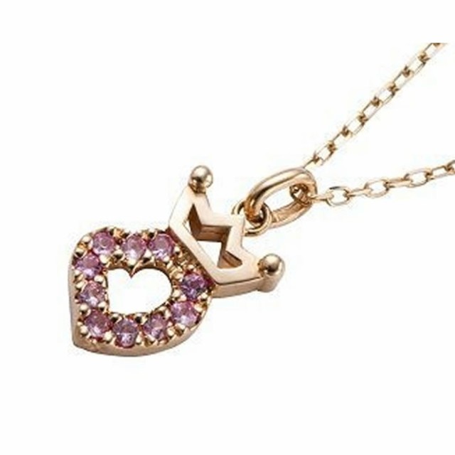 GaGa MILANO K10 CROWN-HEART NECKLACE/ガガミラノ 10金 クラウンハートネックレス レディース 全４種 現品限り  【国内正規品】