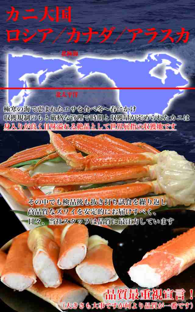 ズワイガニ 脚 2kg 総重量 ボイルずわいがに 足 ボイル 【5～8肩前後】【訳あり】の通販はau PAY マーケット - フーズランド北海道