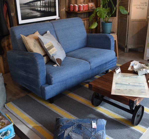 送料無料 ジーンズソファ 2人掛 Ns 517 2人掛ソファ 2p ジーンズ デニム アメリカンの通販はau Pay マーケット インテリアライフショップ スペースラボ