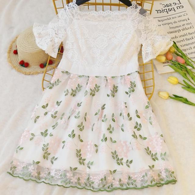 送料込み ワンピースドレス 夏 膝丈 フォーマル ショート ミニ シフォンドレス レースワンピース リボン 甘め 可愛い 韓国の通販はau Pay マーケット Moss Moss