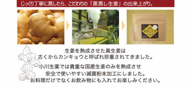 キャンペーンもお見逃しなく 小川生薬 国産黒蒸し生姜粉末 国産 60g qdtek.vn