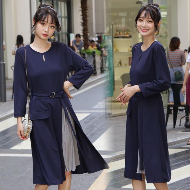 サイドプリーツワンピース フォーマル ワンピース 春 夏 春秋 上品 大きいサイズ 大人 韓国 大人可愛い 結婚式 服装 女性 40代 きれいめ の通販はau Pay マーケット ワールドカントリー Au Pay マーケット店