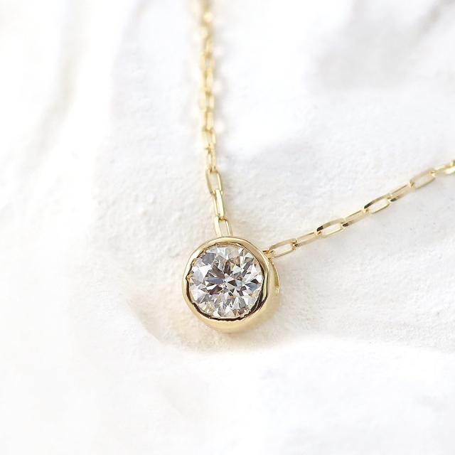 ダイヤモンド ネックレス 一粒 鑑別書 18金 イエローゴールド 18K ジュエリー K18 ペンダント ソリテール シンプル プレゼント 記念日 ギフト ゴールド 小ぶり 小さめ プチ 小振り 天然ダイヤモンド 4月 誕生石 天然 宝石 本物 母の日 ギフト 2026 長い 母の日 ギフト 2026_9