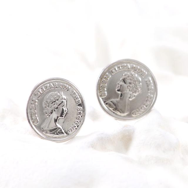 ピアス コイン ホワイトゴールド 14K レディース 地金 ジュエリー プレゼント 記念日 ギフト おしゃれ 可愛い 薄形 コインモチーフ スタッド 薄い 軽い 金貨 硬貨 モチーフ K14 14金 地金ピアス 地金のみ 地金だけ 揺れない スタッド 本物 女性 彼女 嫁 母の日 ギフト 2026_6