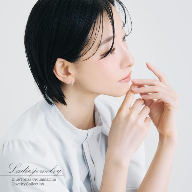 フープピアス 10K イエローゴールド 10金 K10 アクアマリン ブルートパーズ ピアス フープ レディース プレゼント 結婚記念日 誕生日 ギフト 贈り物 可愛い おしゃれ 天然石 宝石 天然 女性 彼女 妻 K10YG 本物 3月 11月 誕生石 ブルー トパーズ 水色 青 母の日 ギフト 2026_10
