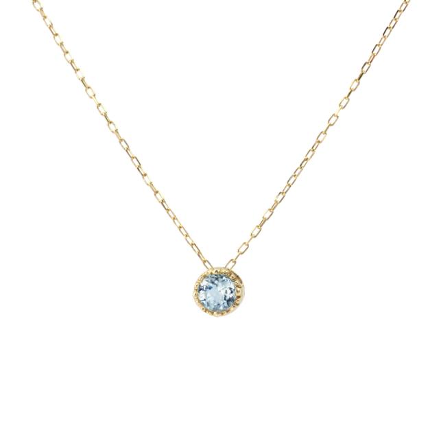 誕生石 ネックレス 選べる 18k ゴールド 18金 アクセサリー