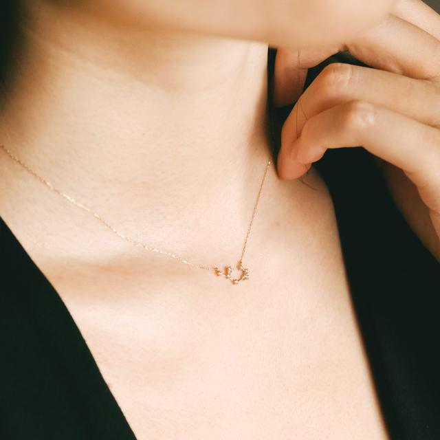 星座 ネックレス ダイヤモンド 10金 イエローゴールド 10K K10 ジュエリー 誕生日 プレゼント レディース 可愛い シンプル 小さめ 12星座 牡羊座 牡牛座 双子座 蟹座 獅子座 乙女座 天秤座 蠍座 射手座 山羊座 水瓶座 魚座 4月 誕生石 彼女 嫁 母の日 ギフト 2026_5