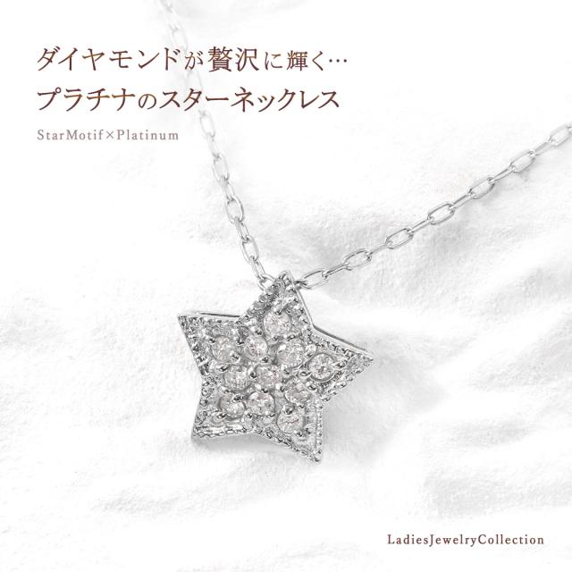 スター ネックレス 星 デザイン プラチナ ダイヤモンド アクセサリー 記念日 プレゼント 誕生日 贈り物 ギフト スターモチーフ 星モチーフ おしゃれ かわいい 天然石 宝石 4月 誕生石 女性 彼女 嫁 20代 30代 40代 星形 星型 ダイヤ 本物 Pt900 Pt850 母の日 ギフト 2026_1