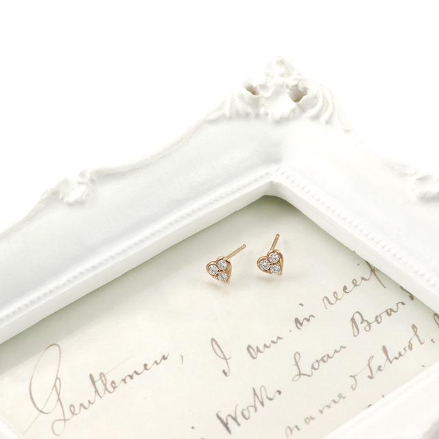 18金 ピアス ダイヤモンド 18K K18 ピンクゴールド ハート おしゃれ 可愛い プレゼント 記念日 誕生日 贈り物 ギフト 女性 彼女 妻 4月 誕生石 天然ダイヤモンド 天然 宝石 天然石 ハート形 ハート型 スタッド ダイヤ 0.2ct 普段使い オフィス K18PG 本物 誕生日プレゼント_8