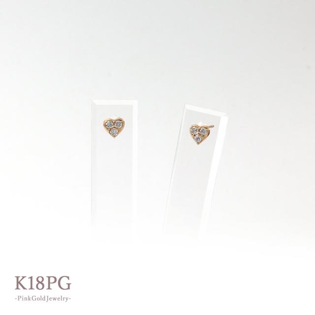 18金 ピアス ダイヤモンド 18K K18 ピンクゴールド ハート おしゃれ 可愛い プレゼント 記念日 誕生日 贈り物 ギフト 女性 彼女 妻 4月 誕生石 天然ダイヤモンド 天然 宝石 天然石 ハート形 ハート型 スタッド ダイヤ 0.2ct 普段使い オフィス K18PG 本物 誕生日プレゼント_9