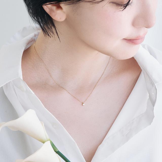 一粒ダイヤネックレス 一粒ダイヤモンド ネックレス シンプル
