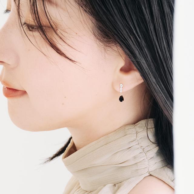 天然石ピアス オニキス レディース 10金 イエローゴールド K10 10K おしゃれ プレゼント 結婚記念日 誕生日 ブラックオニキス ピアス 宝石 天然石 揺れる 雫 雫型 ティアドロップ デザイン 雫形 スタッド 控えめ 黒色 ブラック K10YG 女性 彼女 妻 本物 誕生日プレゼント_6