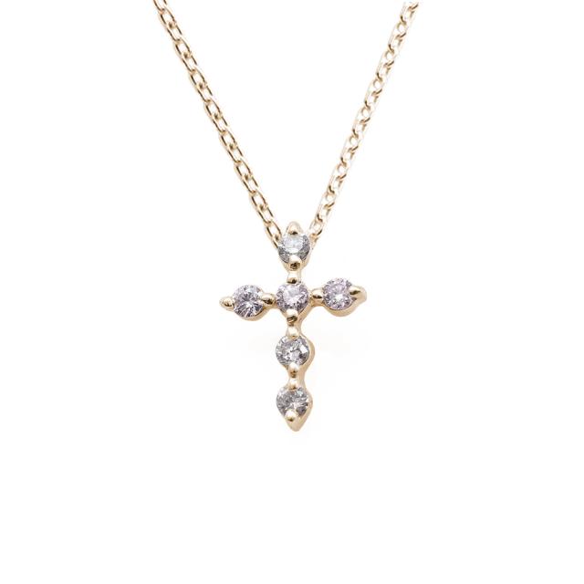究極美品】十字架にダイヤのネックレスcl 高い 