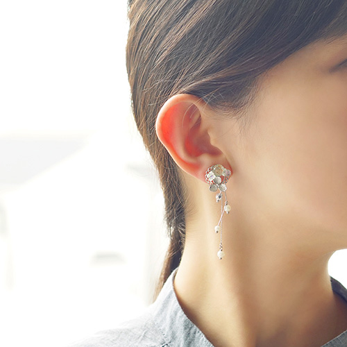 ぴあり ピアリ 京都清水坂ガラス館 ノンホールピアス イヤリング ピアスみたい ピアス風 ノントゥルー 涼花 すずか フラワー 大ぶの通販はau Pay マーケット アクセサリーショップバルザス