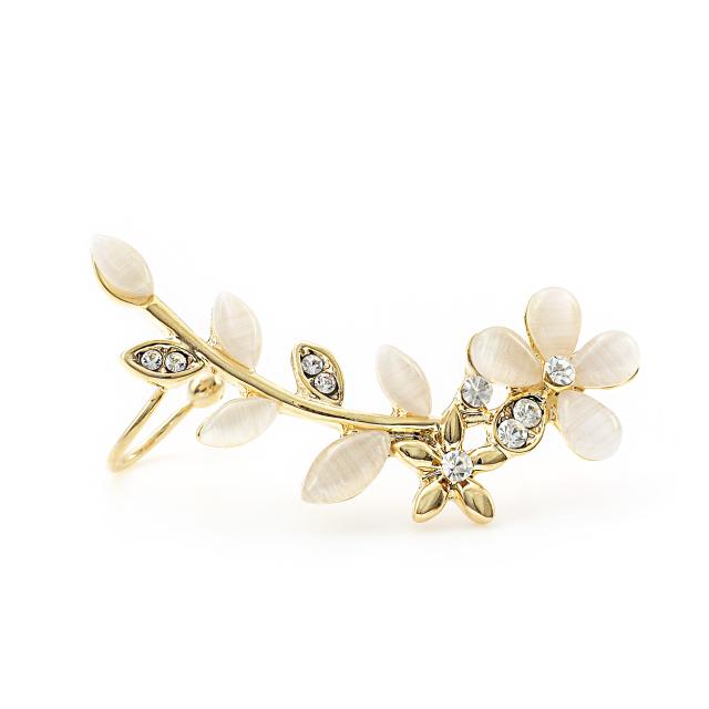 片耳用1個 フラワー イヤーカフピアス ゴールド ピアス お花 イヤークライマーピアス 可愛い 大きめ パーティー 大ぶり 花 結婚式 二次会の通販はau Pay マーケット アクセサリーショップバルザス