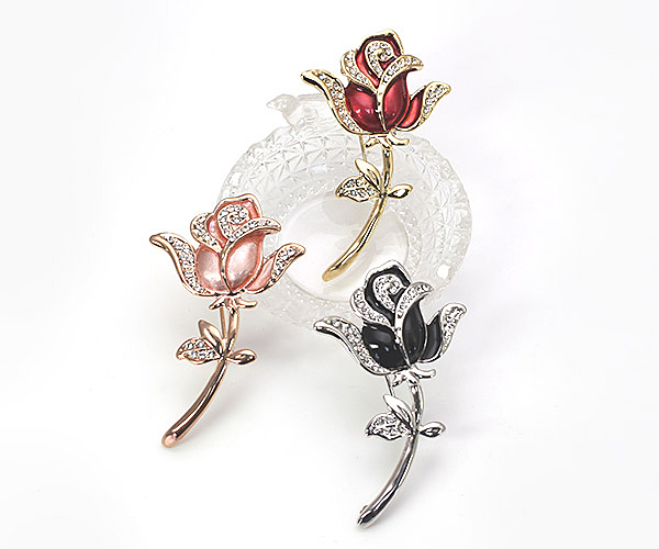 ブローチ 花 ローズ フラワー 薔薇 かわいい アクセサリー レディース バラ 母 発表会 二次会 コンサート お呼ばれ おしゃれ 赤 黒 ピンの通販はau Pay マーケット アクセサリーショップバルザス