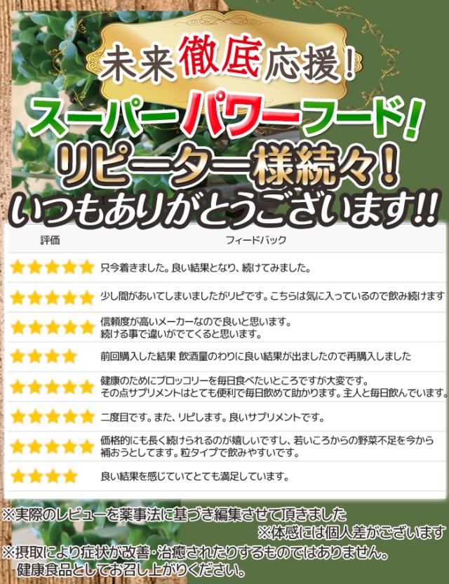 ブロッコリースプラウト スルフォラファン サプリ お徳用10個セット 超硫黄分子 ユーグレナ モリンガ 送料無料 【レビューで店舗最大特割クーポン】 サプリメント ブロッコリー の100倍パワー 【富山の薬屋さんの健康食品】 うるおい 母の日_3