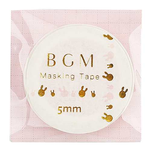 Bgm マスキングテープ Bm Lsg002 ラビット ピンクの通販はau Pay